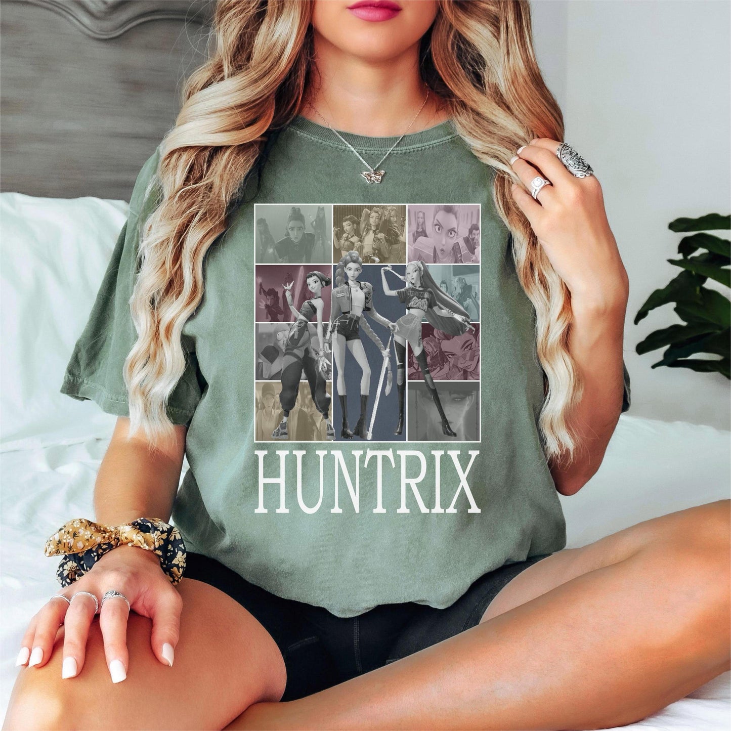 Huntrix Kpop Demo Movie Vintage Print Retro T-shirt
