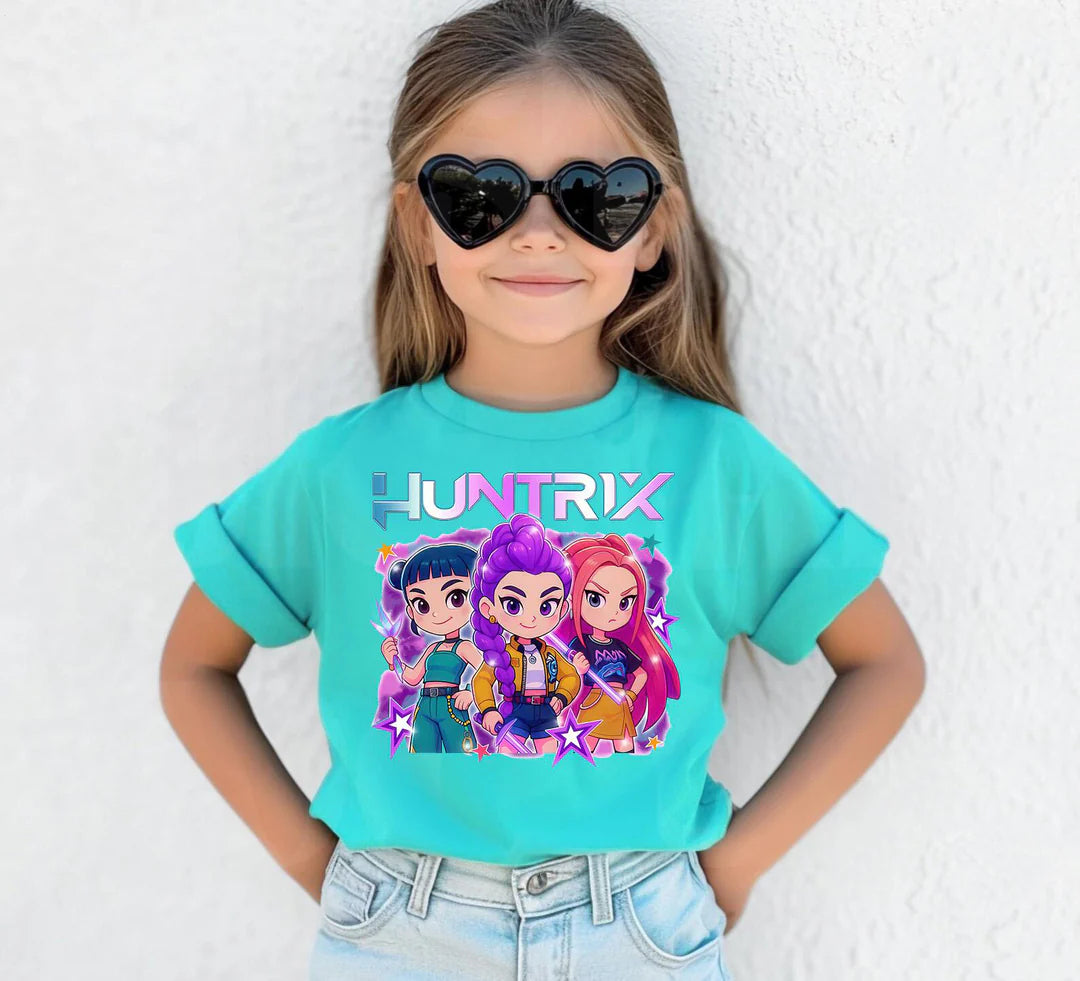 Demon Hunter Huntrix Children's Cotton T-Shirts