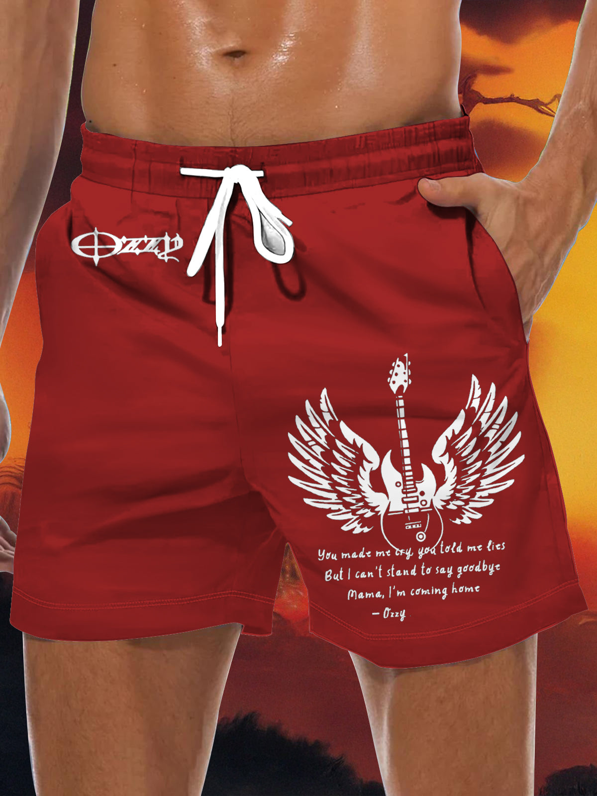 Ozzy Osbourne Men's Print Pocket Shorts