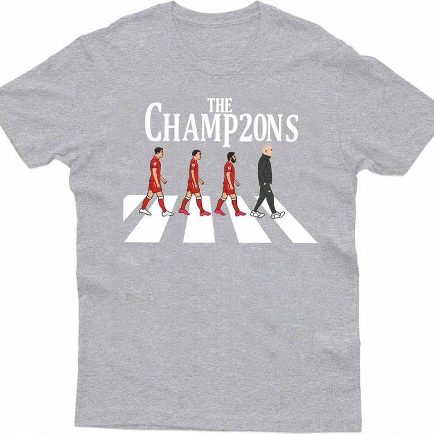 Liverpool Champions 2025 Round Neck Short Sleeve Men's T-shirt