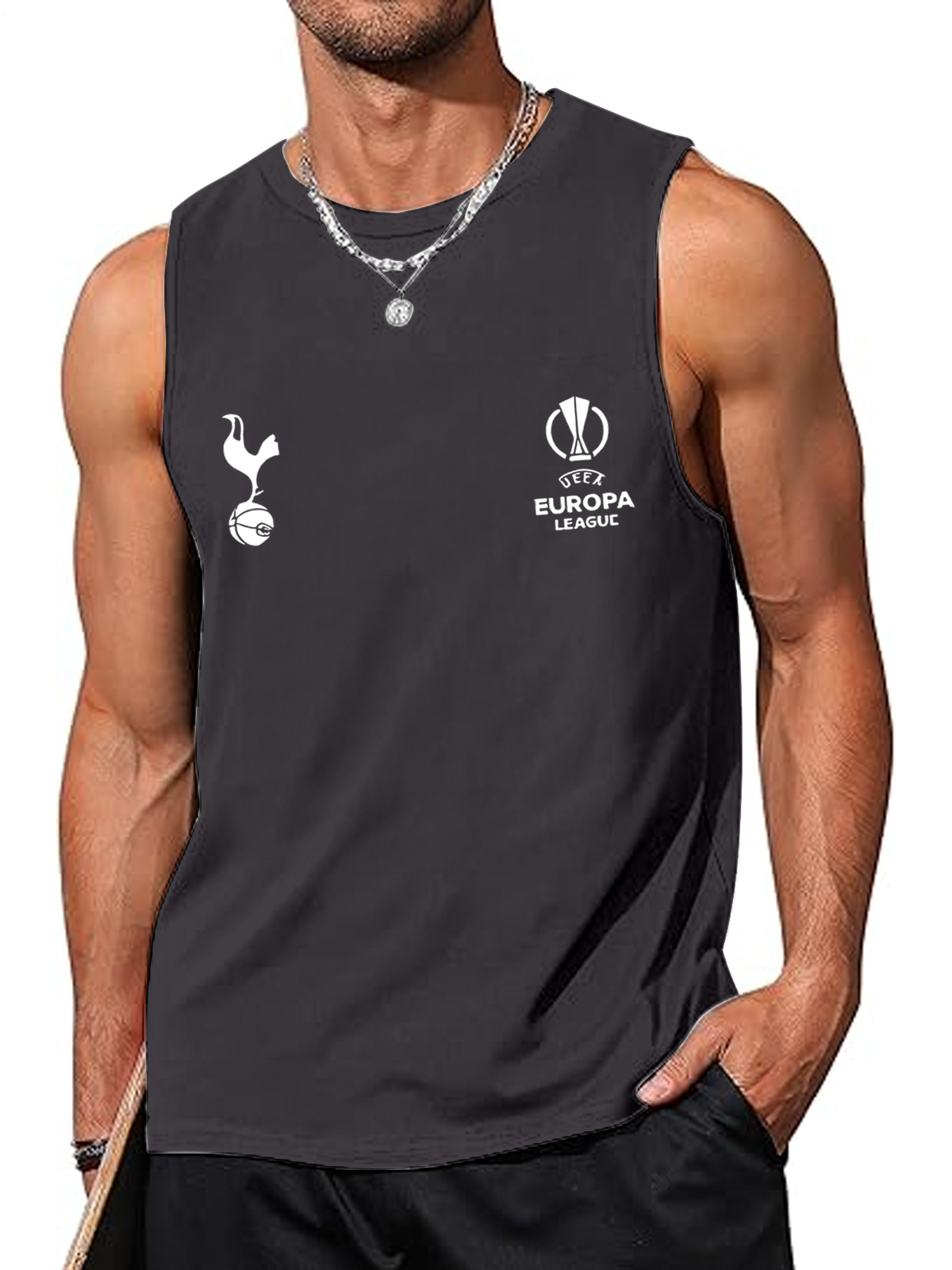 Tottenham Hotspur Football Fans Sleeveless Round Neck Vest
