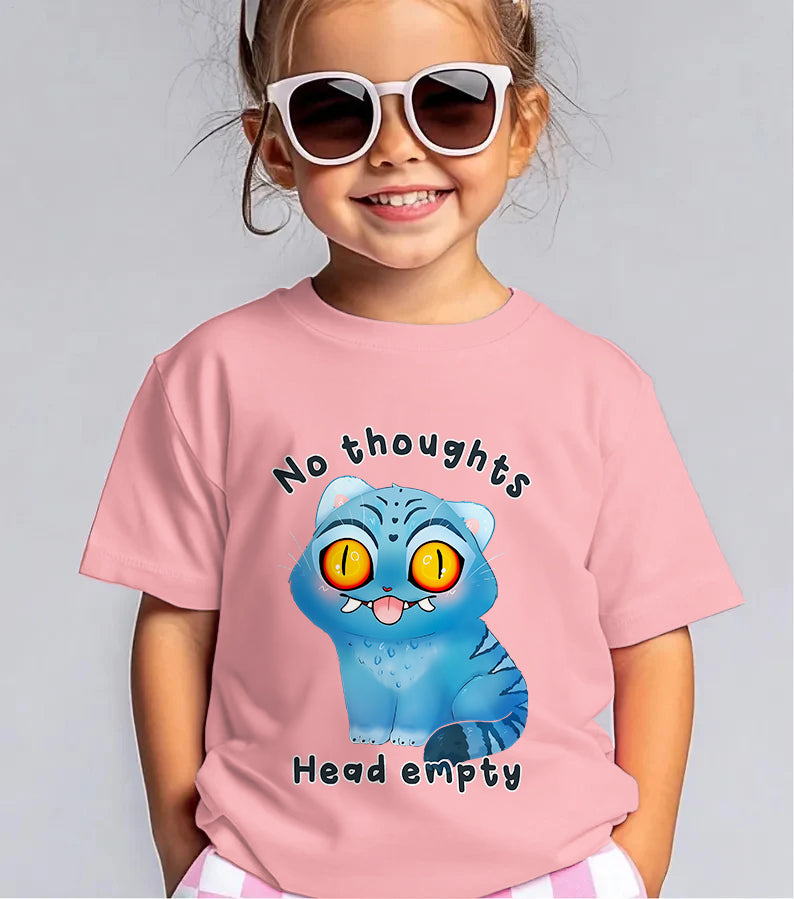 Demon Cat Derpy Children's Cotton T-Shirts