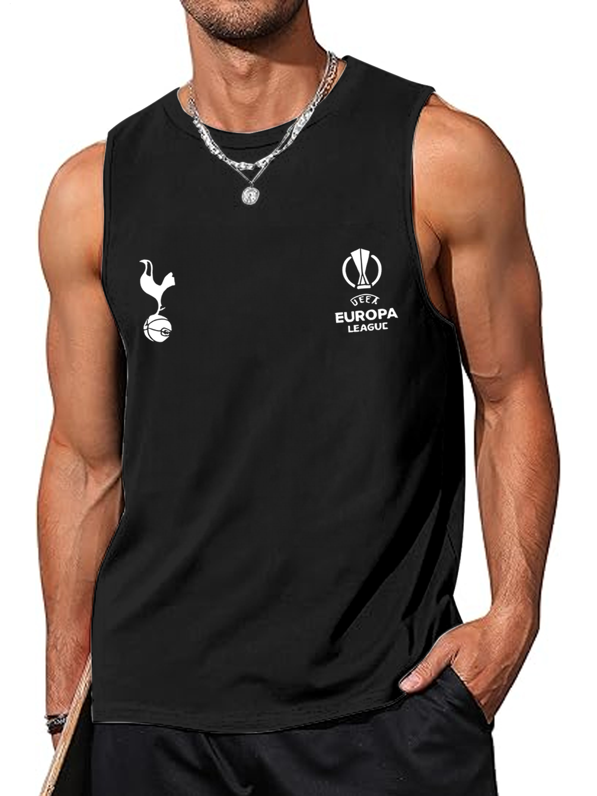 Tottenham Hotspur Football Fans Sleeveless Round Neck Vest