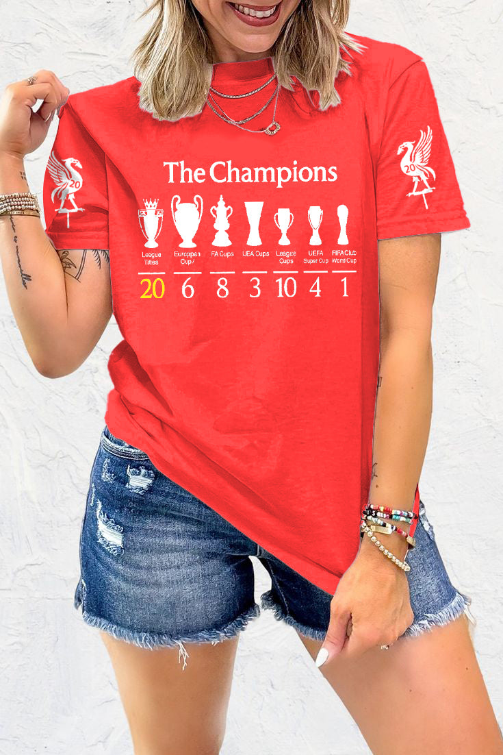 リバプール チャンピオンズ 2025 クルーネック Tシャツ