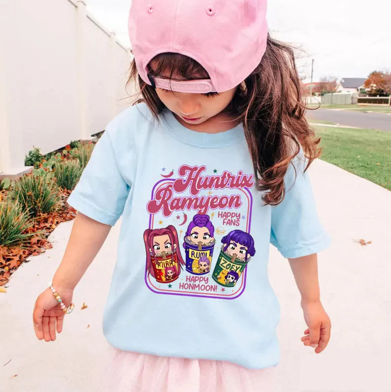 Huntrix Demon Hunters Comfort Colors Kids T-Shirts