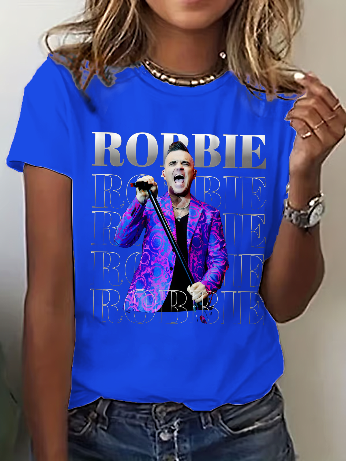 Robbie Williams Live 2025 Crew Neck T-shirt