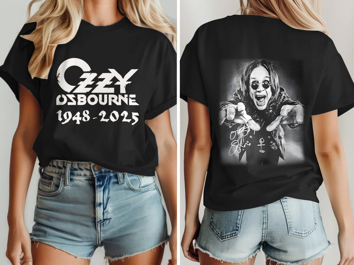 Ozzy Osbourne Crew Neck Cotton T-shirts