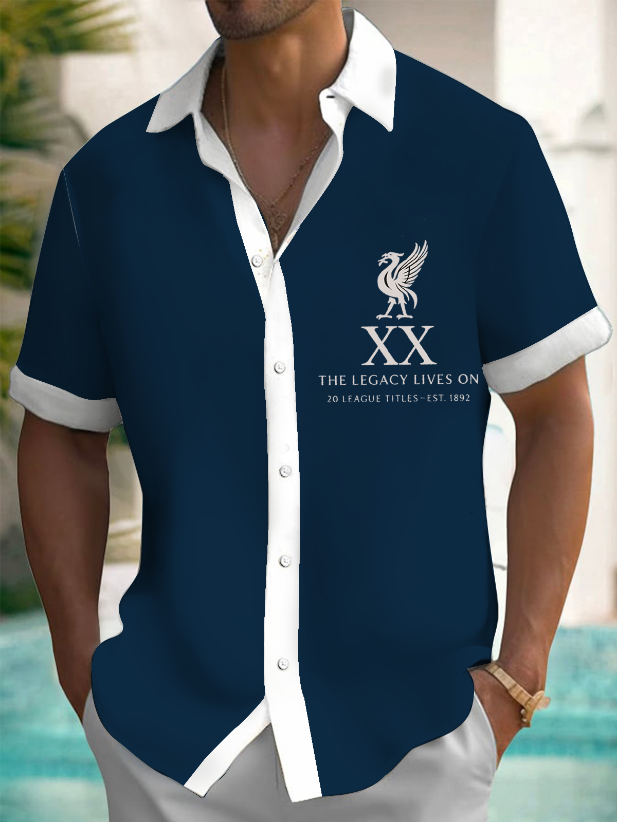 Liverpool Champions 2025 Football Fans Celebration Men's Short Sleeve Shirts