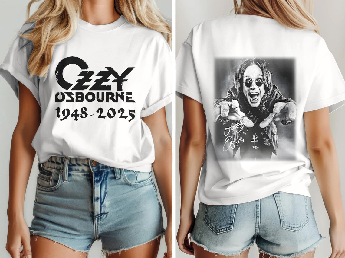 Ozzy Osbourne Crew Neck Cotton T-shirts