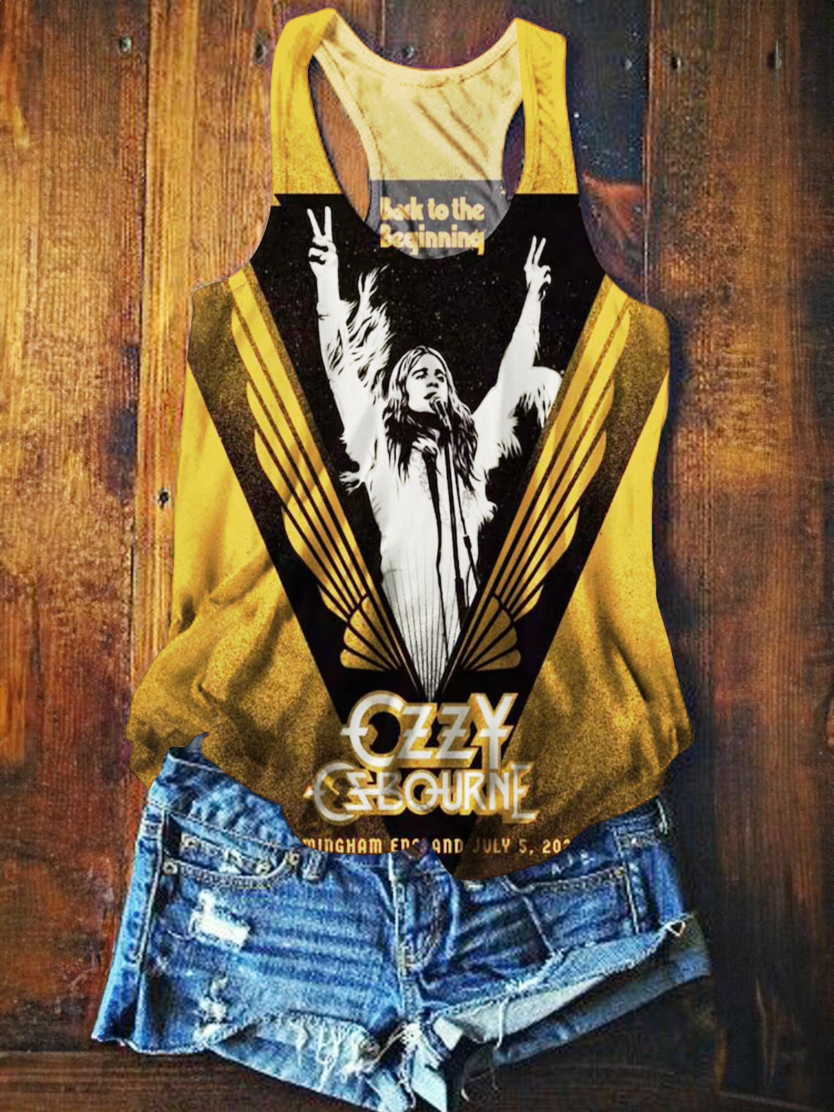Ozzy Osbourne Birmingham 2025 Printed Casual Tank Top
