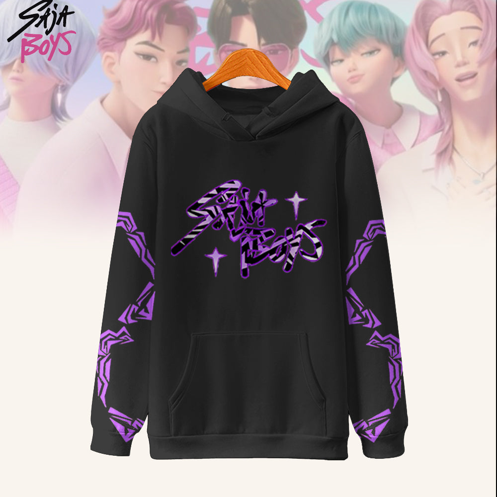 Saja Boys Loose Fit Hooded Sweatshirt With Pockets