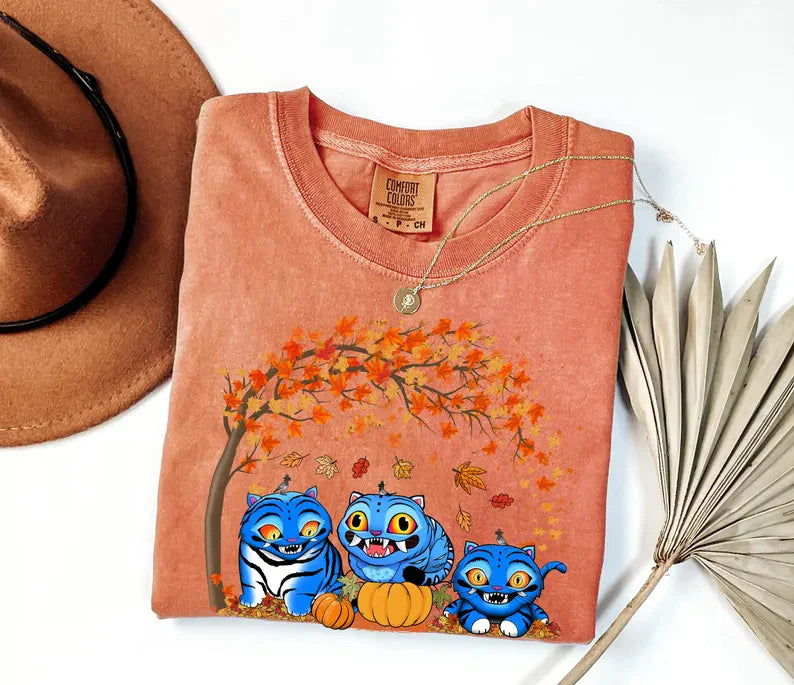 Halloween Hunter Tiger Crew Neck T-shirt