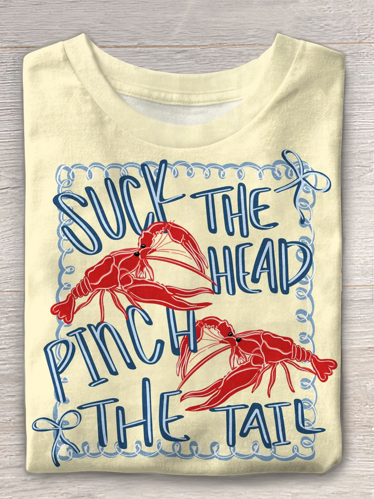 ザリガニボイルシーズンシーズニングクルーネックTシャツ