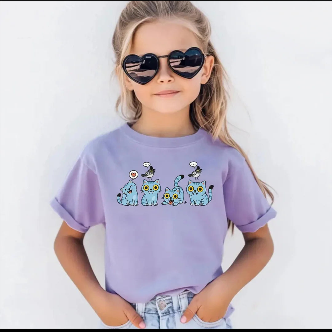 Demon Hunter Cute Pet Children's Cotton T-Shirts