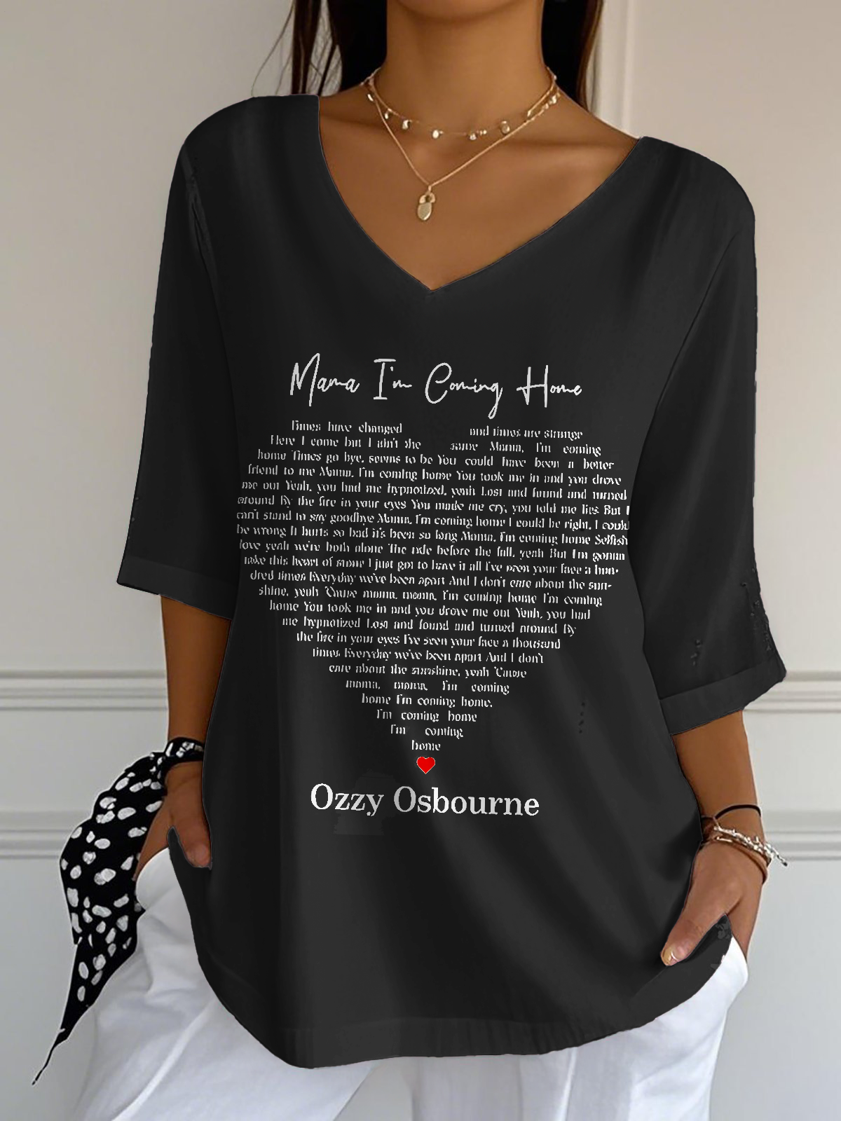 Ozzy Osbourne Ladies Loose Short Sleeve T-shirt