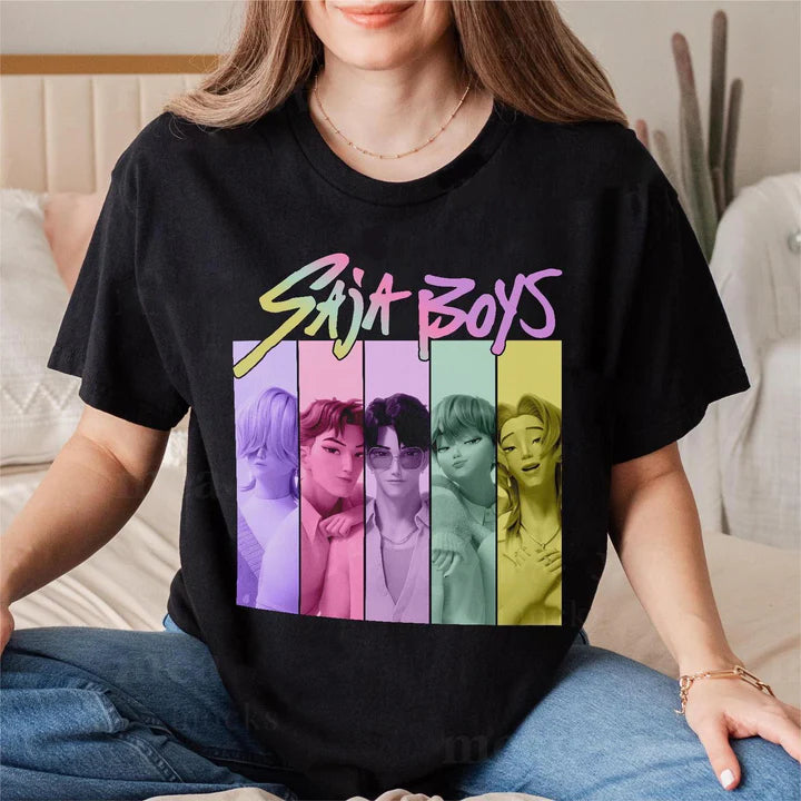 Kpop Demon Hunters Crew Neck T-Shirt