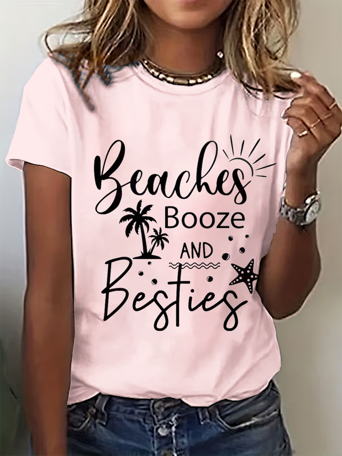 비치스 부즈 앤 베스티스 크루넥 티셔츠