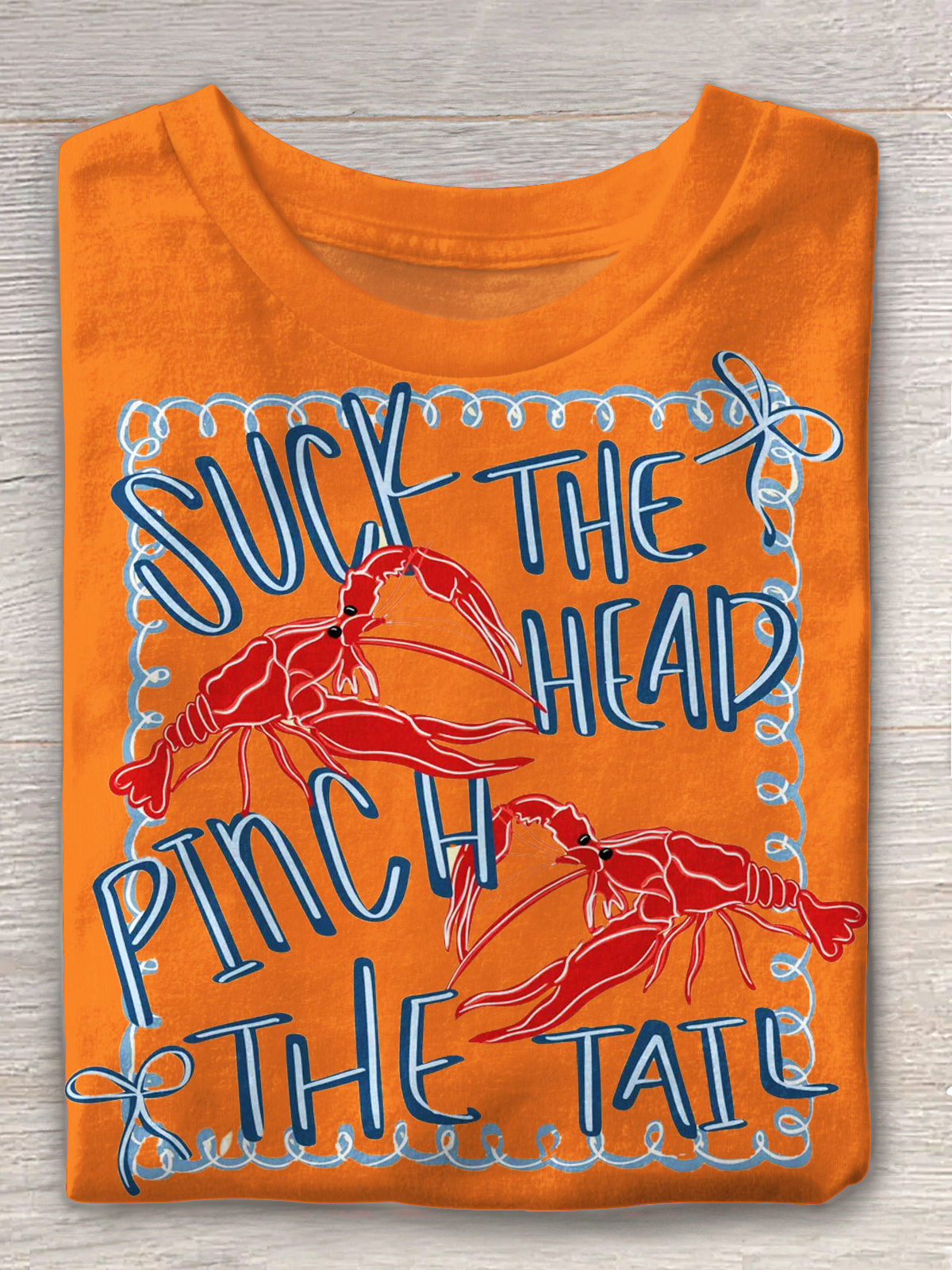 ザリガニボイルシーズンシーズニングクルーネックTシャツ