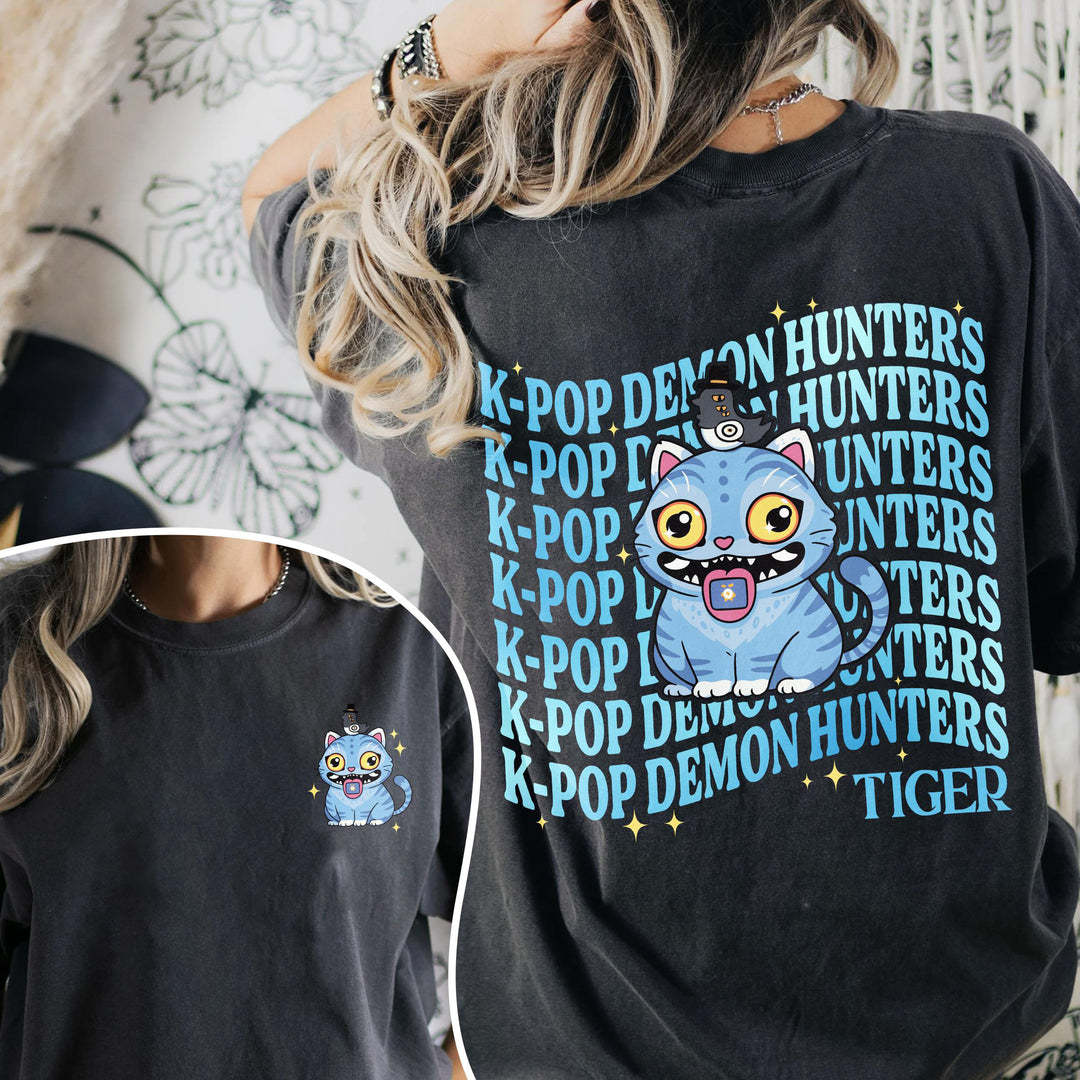 Demon Hunters Huntrix Print Crew Neck T-shirt