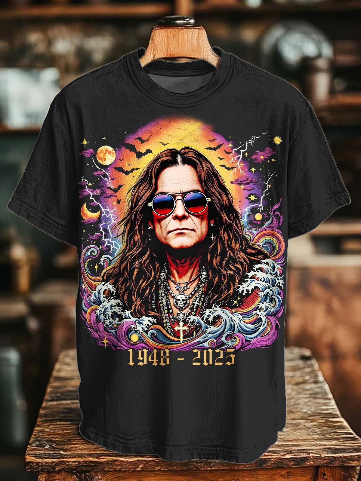 Ozzy Prince of Darkness Crew Neck T-shirt