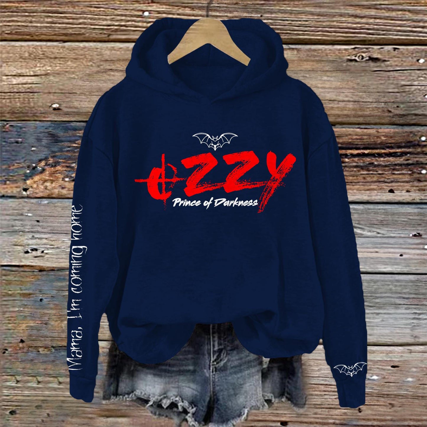 Ozzy Osbourne Long Sleeve Printed Hoodie