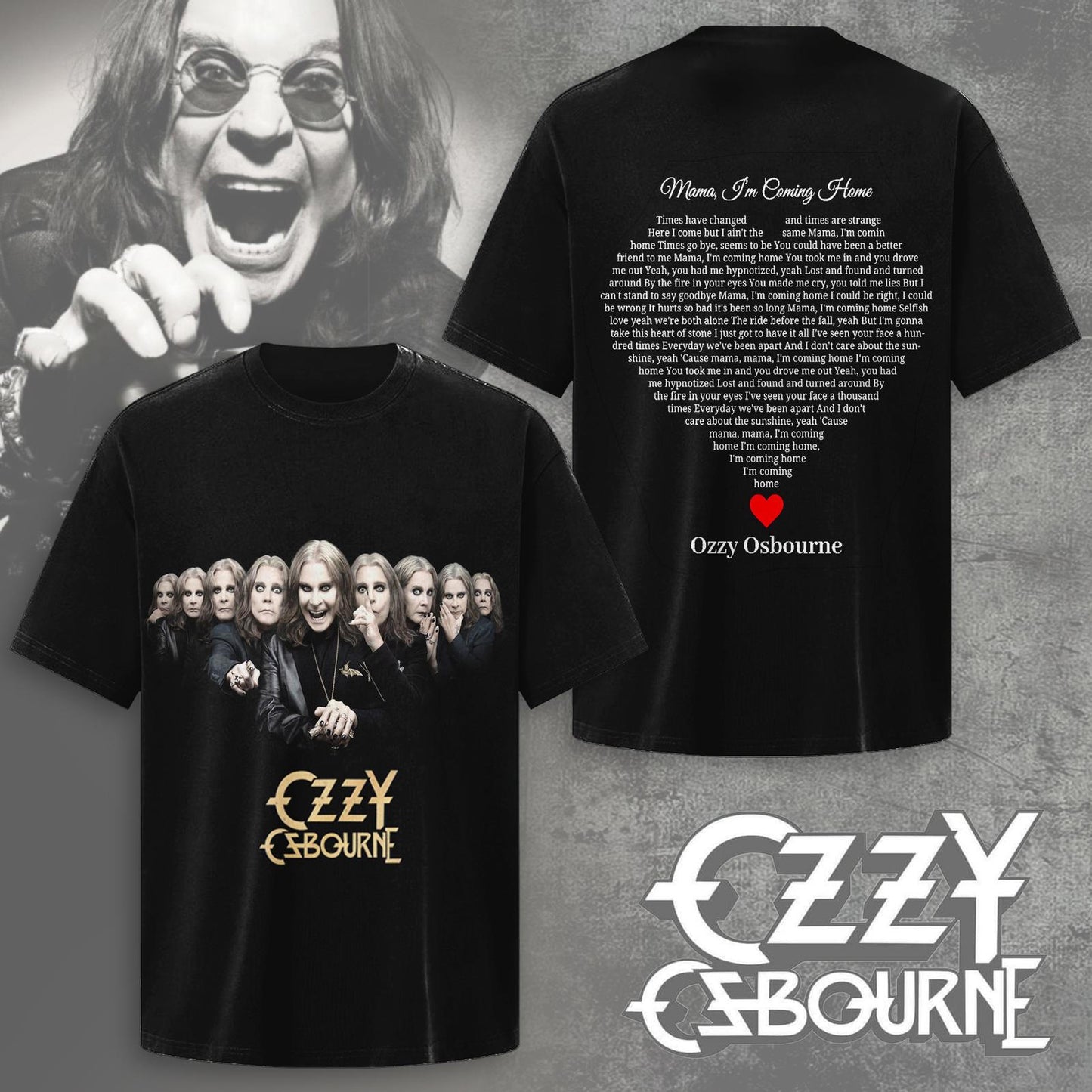 Ozzy Osbourne Crew Neck T-shirt