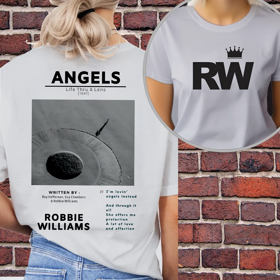 ロビー・ウィリアムズ ライブツアー 2025 クルーネック Tシャツ