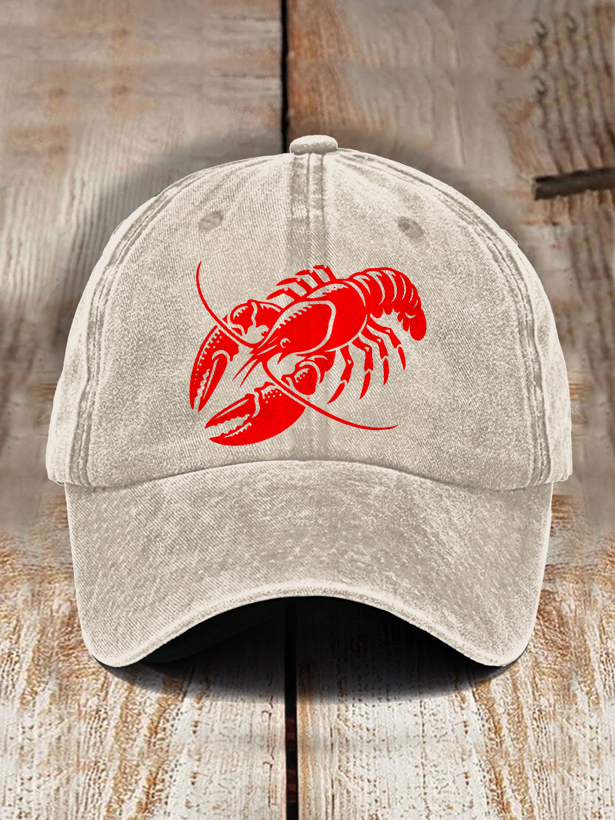 Crawfish Printed Baseball Cap