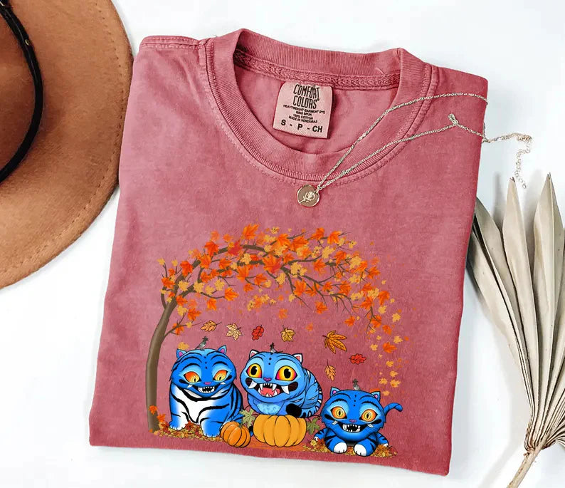 Halloween Hunter Tiger Crew Neck T-shirt