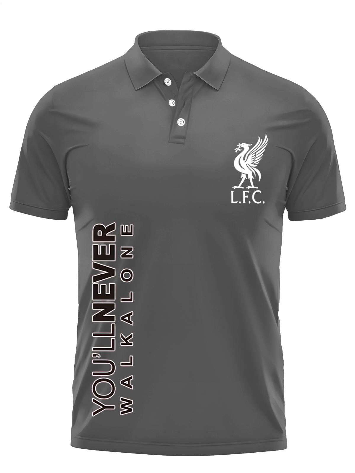 Men's Liverpool ChampionsShort Sleeve Button Polo Shirt