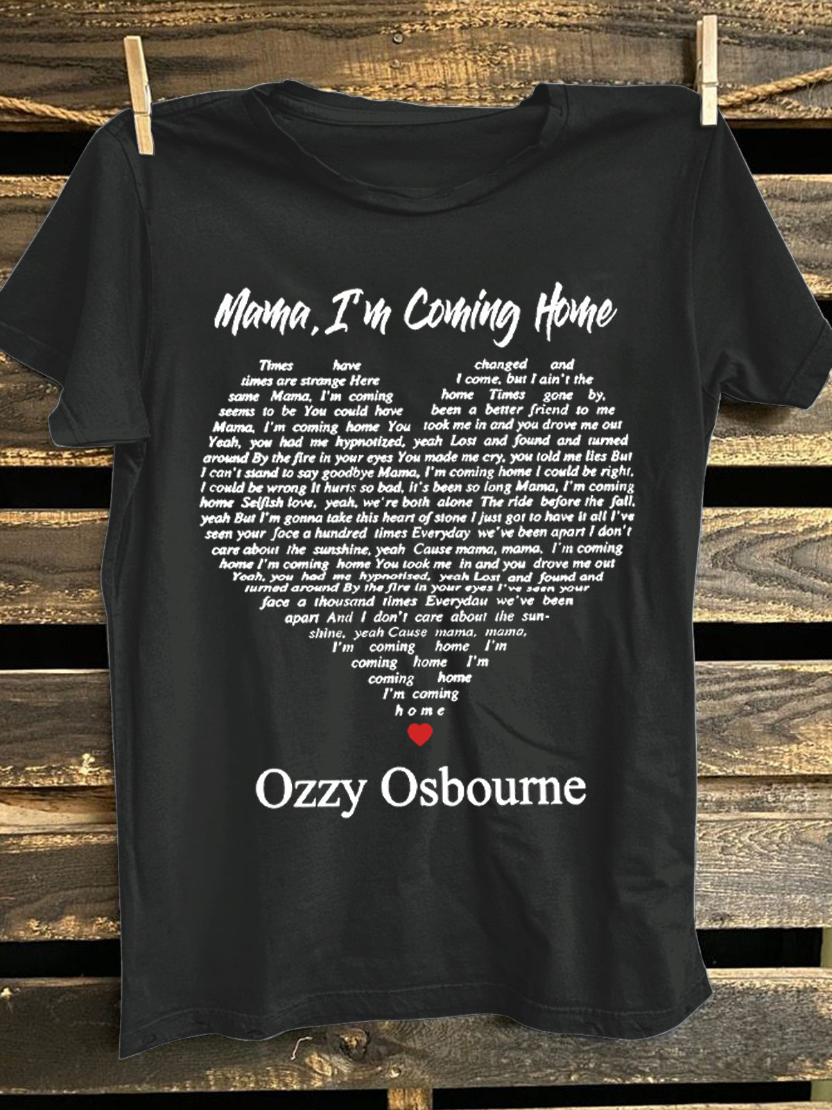No More Tour Ozzy Osbourne Print Crew Neck T-shirt