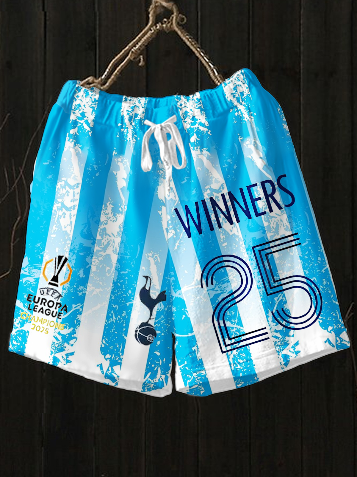 Tottenham Hotspur Europa League Champions 2025 Print Casual Shorts