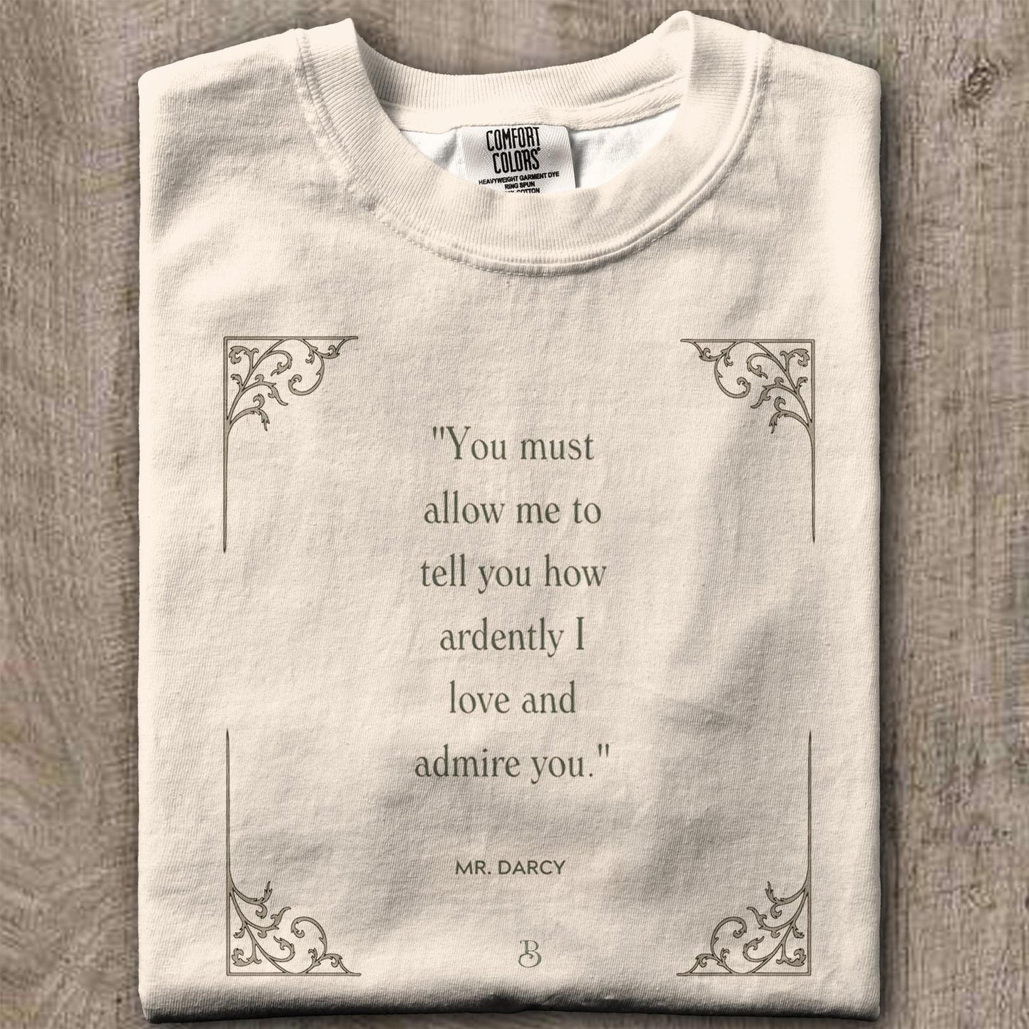 오만과 편견 아트 프린트 크루넥 티셔츠