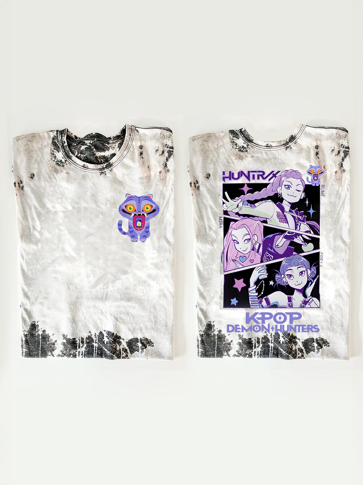 Demon Hunters Huntrix Double-sided Retro T-shirt