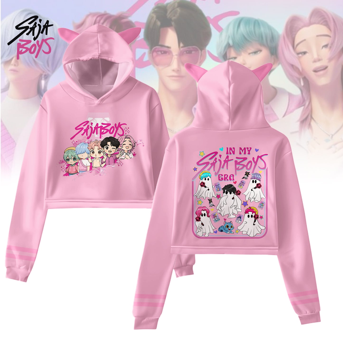 Halloween SAJA Boys Fur Rabbit Long Sleeve Hoodie