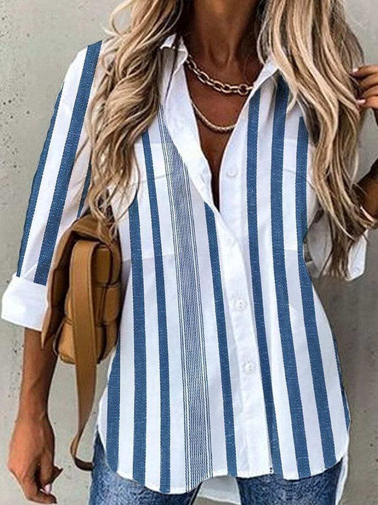 Women's Casual Striped Blouse