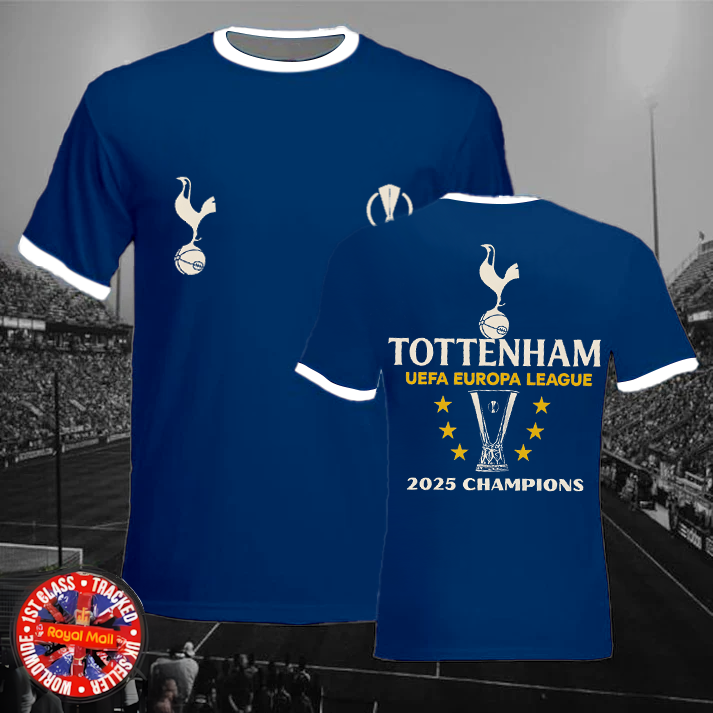 Tottenham Hotspur Europa League Champions 2025 Crew Neck T-shirt