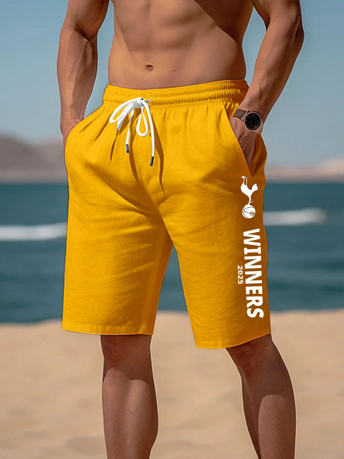 Tottenham Hotspur Football Fans Men's Print Pocket Shorts