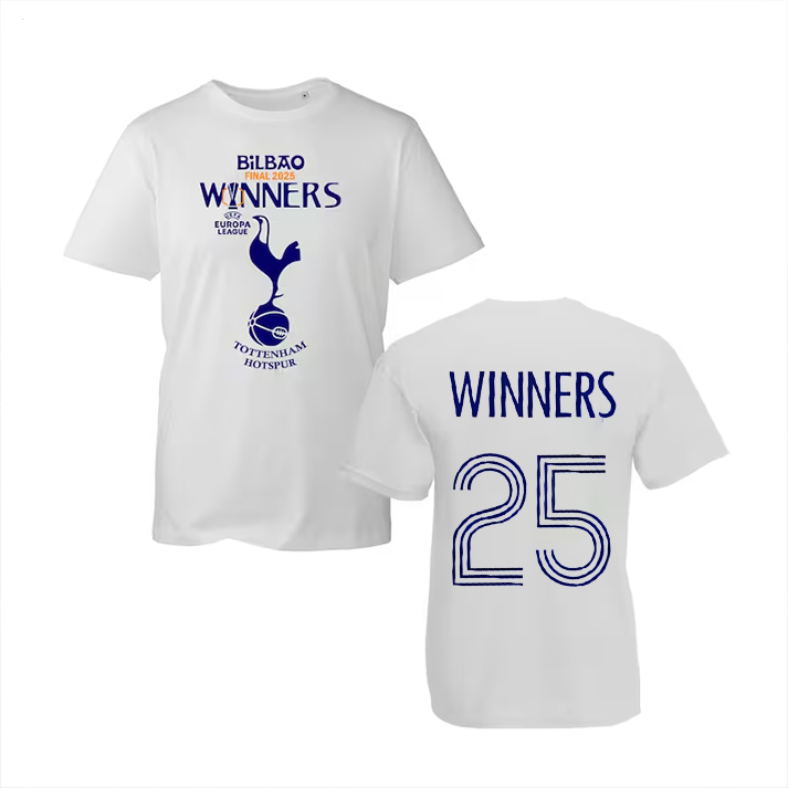Spurs Champions Of Europa 2025 Crew Neck T-shirt