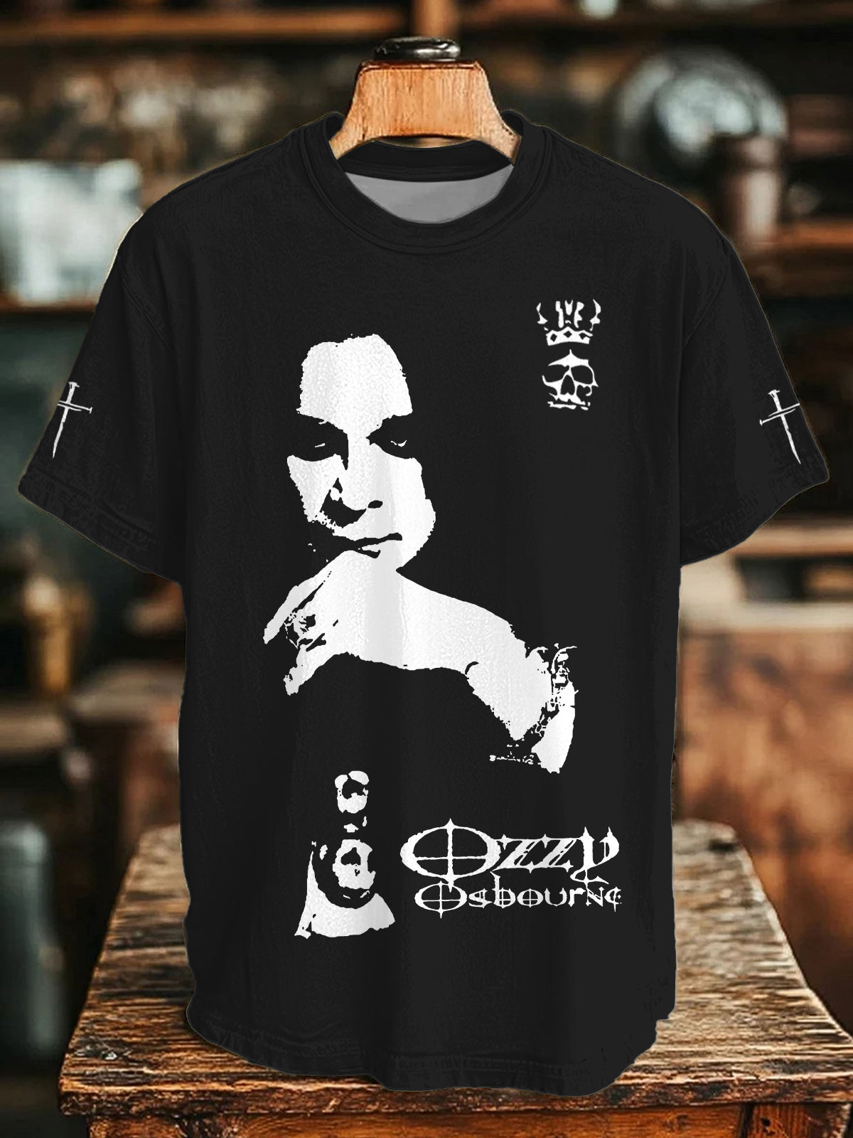 In Memory of Ozzy Osbourne Unisex Cotton Crew Neck T-shirt