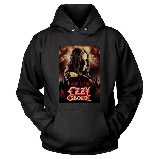 Unisex In Memory of Ozzy Osbourne Hooded Pocket Sweatshirt