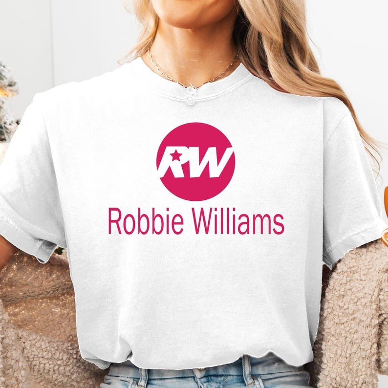 ロビー・ウィリアムズ ライブ 2025 コンサート クルーネック Tシャツ