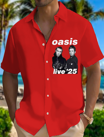 Men's Oasis Music Fan Short Sleeve Shirts