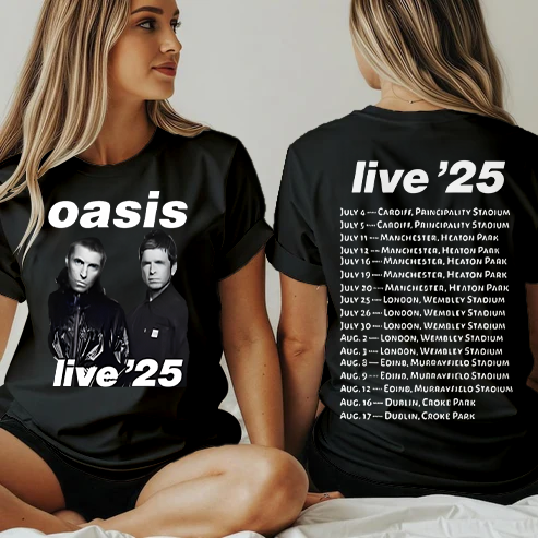 Oasis Music Fan Crew Neck T-shirt