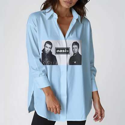 Oasis 2025 Tour  Long Sleeve Casual Shirt