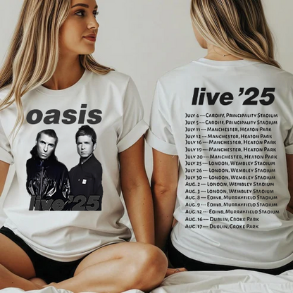 Oasis Music Fan Crew Neck T-shirt