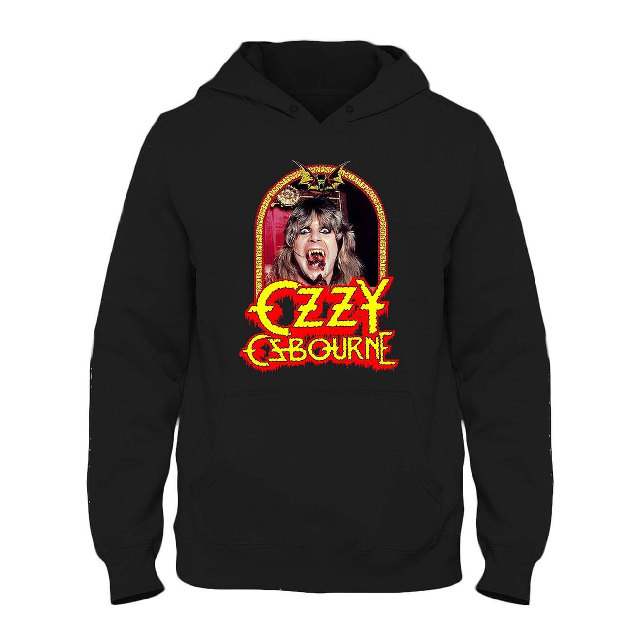 Unisex RIP Ozzy Osbourne Long Sleeve Hooded Pocket Sweatshirt