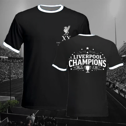 Liverpool Champions 2025 Soccer Fans Tee