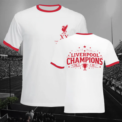 Liverpool Champions 2025 Soccer Fans Tee