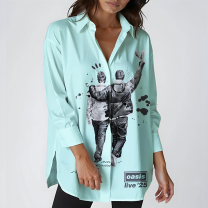Oasis 2025 Tour  Long Sleeve Casual Shirt